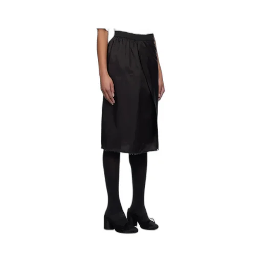 Frayed Edge Midi Skirt