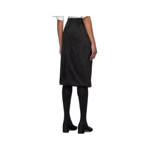 Frayed Edge Midi Skirt