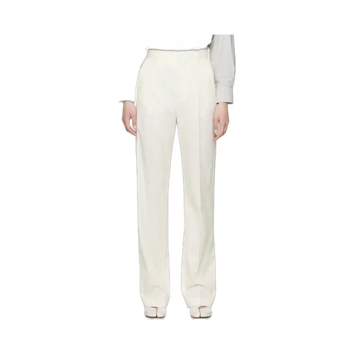 Straight-Leg Cut-Out Detailed Trousers