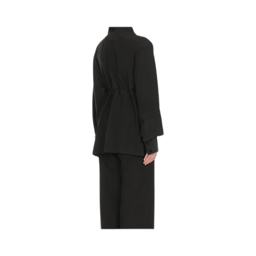 Long-Sleeved Belted Shirt