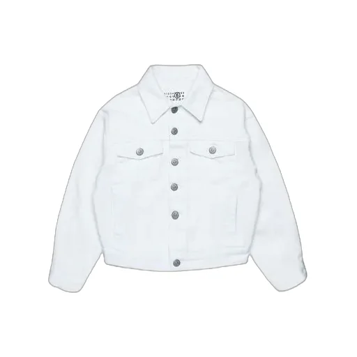 Kids Logo Embroidered Denim Jacket