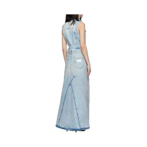 Sleeveless Denim Maxi Dress