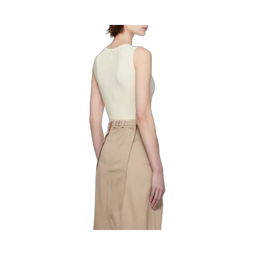 Stretch-Jersey Sleeveless Bodysuit