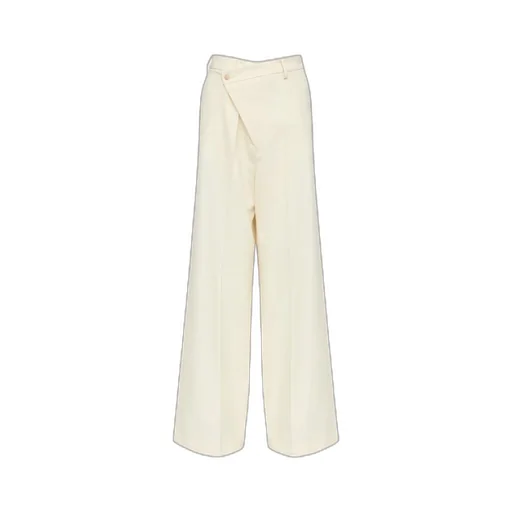 Off-Centre Wide-Leg Trousers