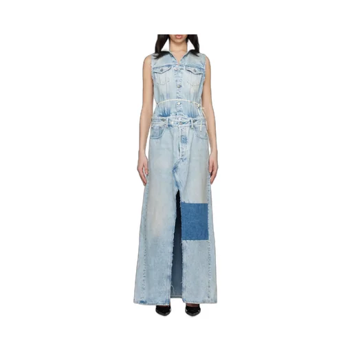 Sleeveless Denim Maxi Dress