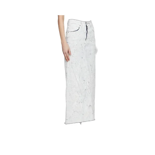 Rear Slit Midi Skirt