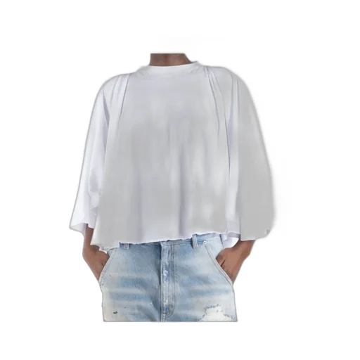 Long-Sleeved Pleated Top
