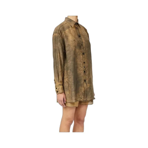 Cut-Out Detailed Tie-Dye Shirt