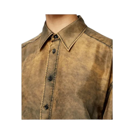 Cut-Out Detailed Tie-Dye Shirt