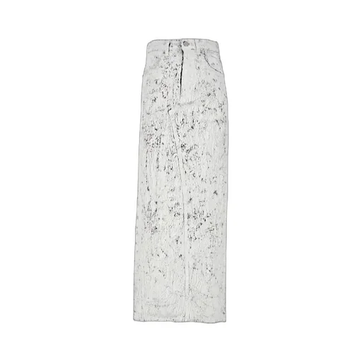 Rear Slit Midi Skirt