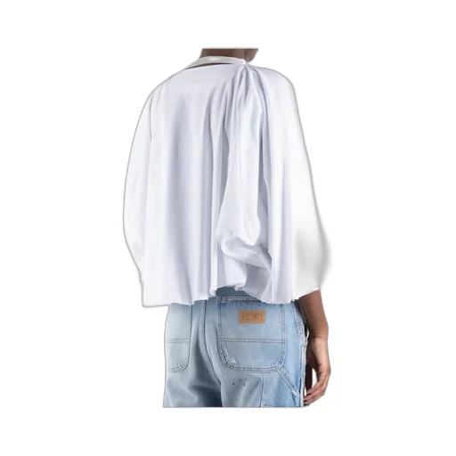 Long-Sleeved Pleated Top