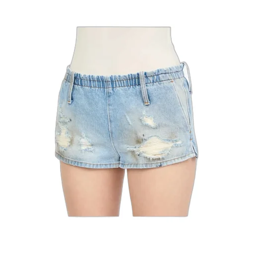 Distressed Denim Shorts