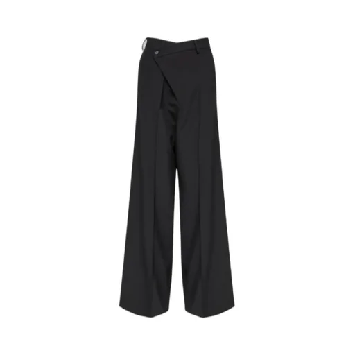 Off-Centre Wide-Leg Trousers