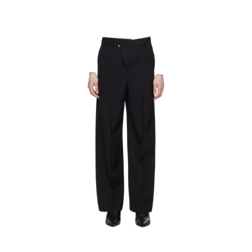 Off-Centre Wide-Leg Trousers