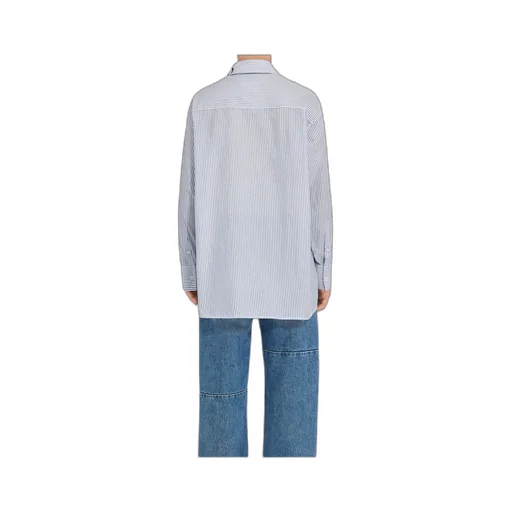 Logo Printed Striped Shirt