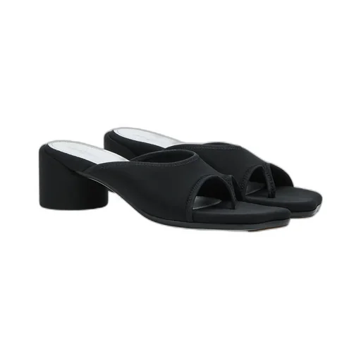 Stretch Heeled Mules