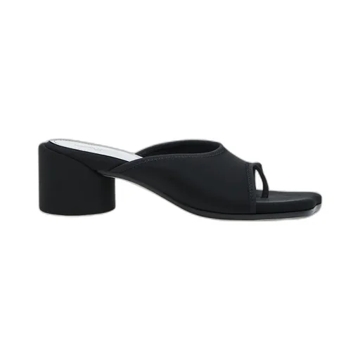 Stretch Heeled Mules