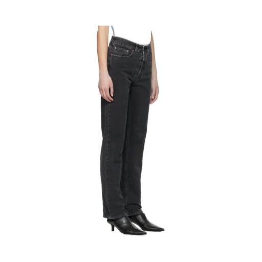 Straight-Leg Single-Stitch Logo Jeans
