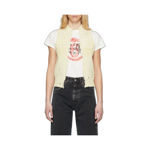 Numeric Distressed Vest