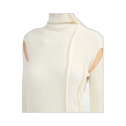 Roll-Neck Cut-Out Jumper