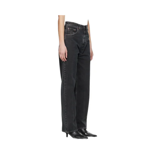 Washed Straight Jeans