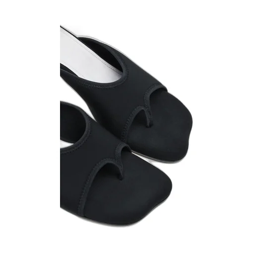 Stretch Heeled Mules