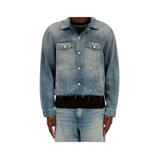 Straight Hem Denim Jacket