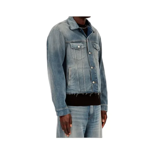 Straight Hem Denim Jacket