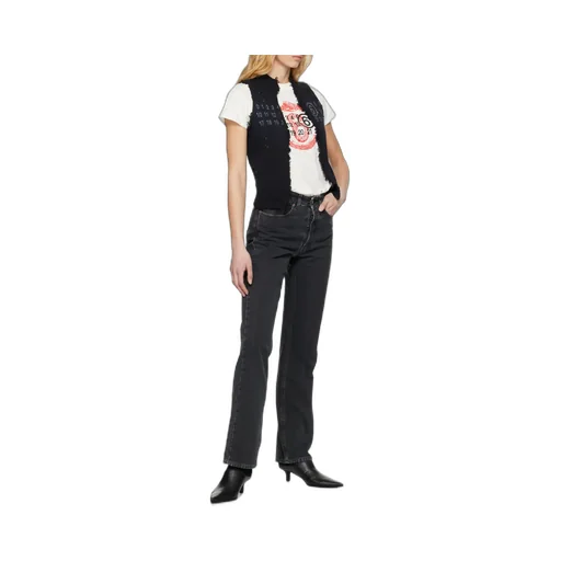 Straight-Leg Single-Stitch Logo Jeans