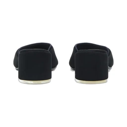 Stretch Heeled Mules