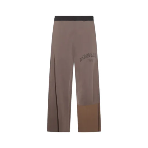 Numbers-Motif Wide-Leg Pants
