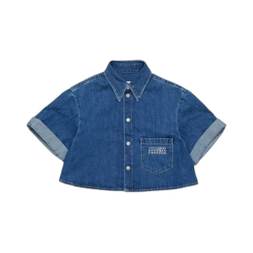 Short Denim Shirt