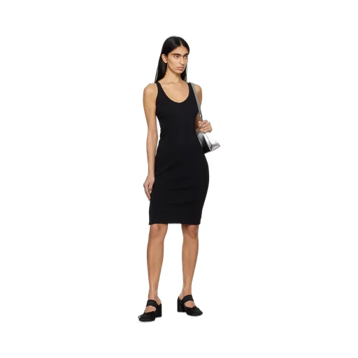 Ribbed Slit Dress