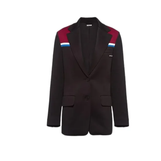 Colour-Block Single-Breasted Blazer