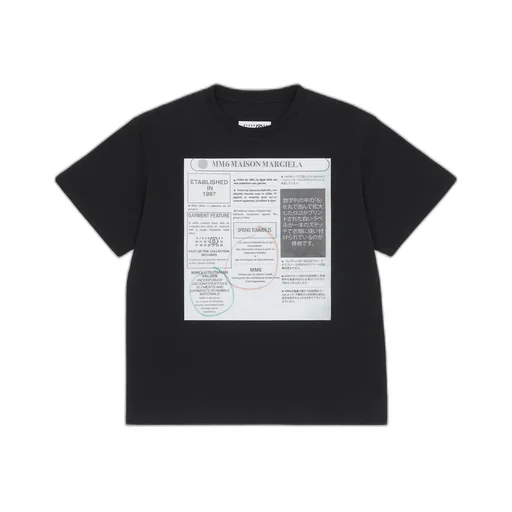 Newspaper Print T-Shirt