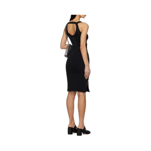 Ribbed Slit Dress