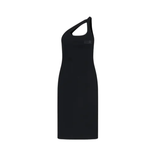 Ribbed Slit Dress