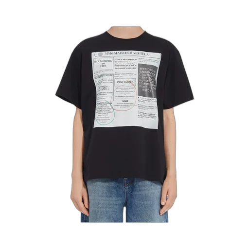 Newspaper Print T-Shirt