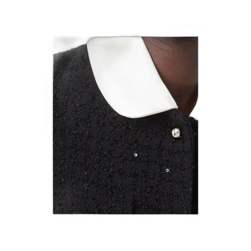 Short-Sleeved Buttoned Cardigan