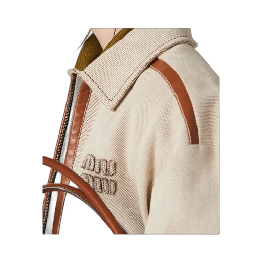 Jacquard Canvas Blouson Jacket