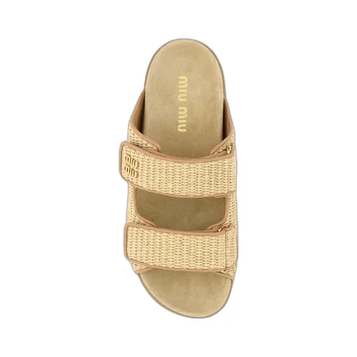Touch-Strap Slip-On Sandals