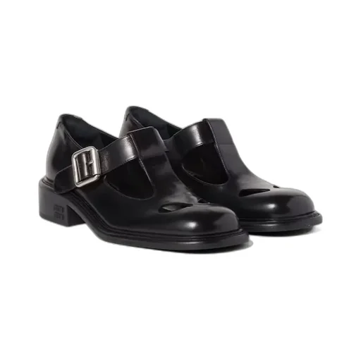 Leather T-Bar Mary Jane Flats
