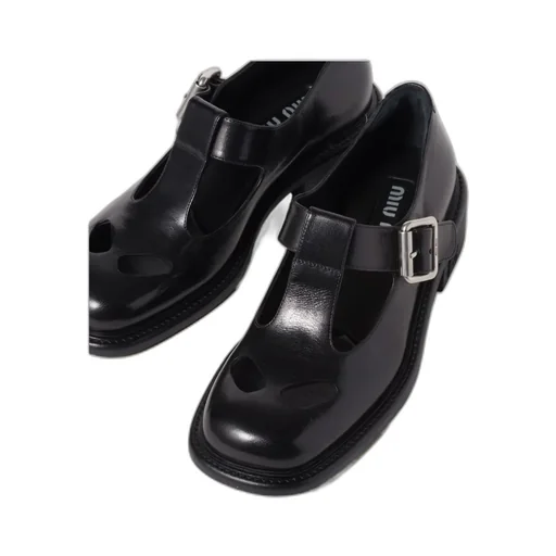 Leather T-Bar Mary Jane Flats