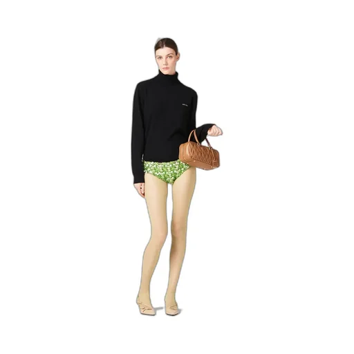 Embroidered Silk And Wool Panties