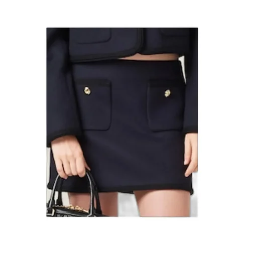 Zipped Mini Skirt