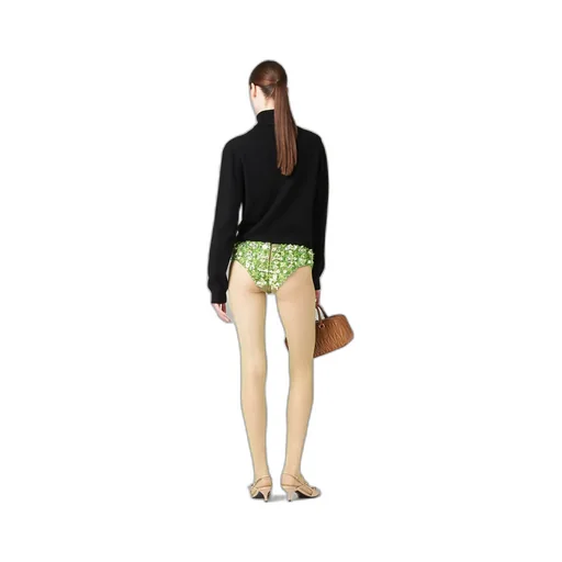 Embroidered Silk And Wool Panties