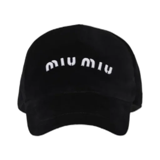 Logo Embroidered Velvet Baseball Hat