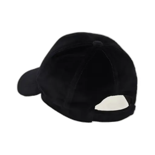 Logo Embroidered Velvet Baseball Hat