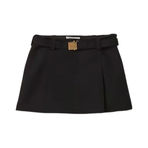 Logo-Plaque Low-Rise Mini Skirt