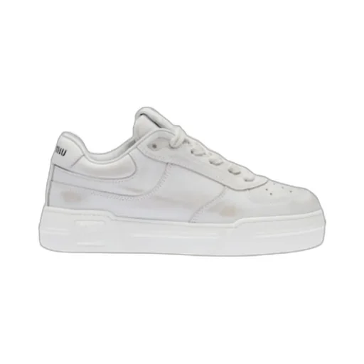 Bleached Leather Sneakers